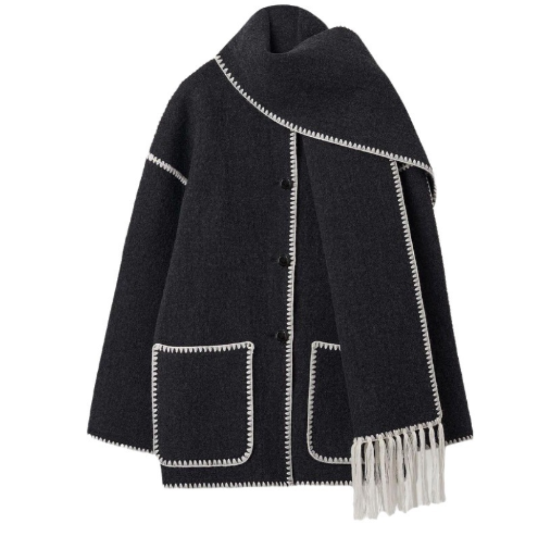 Viona - Comfortable cape jacket