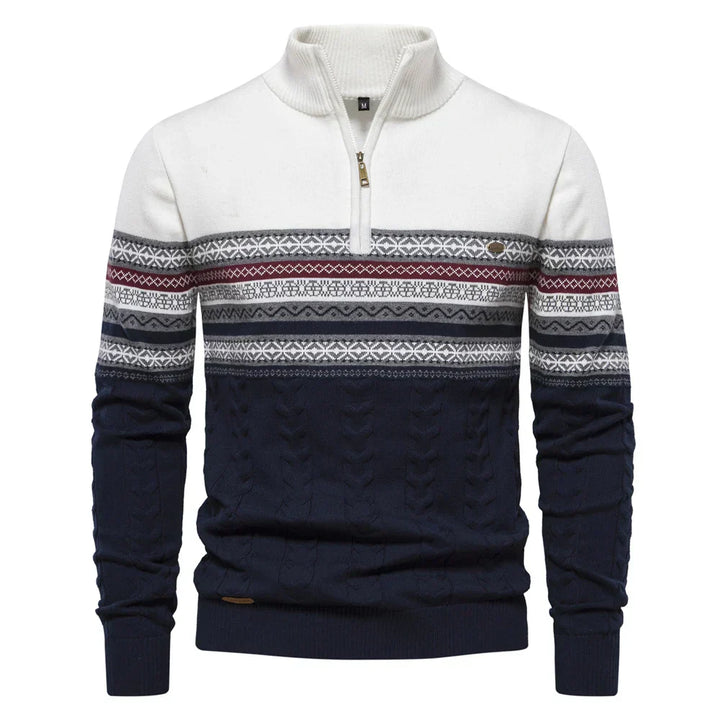 Bale – Casual men's sweater with ethnic pattern