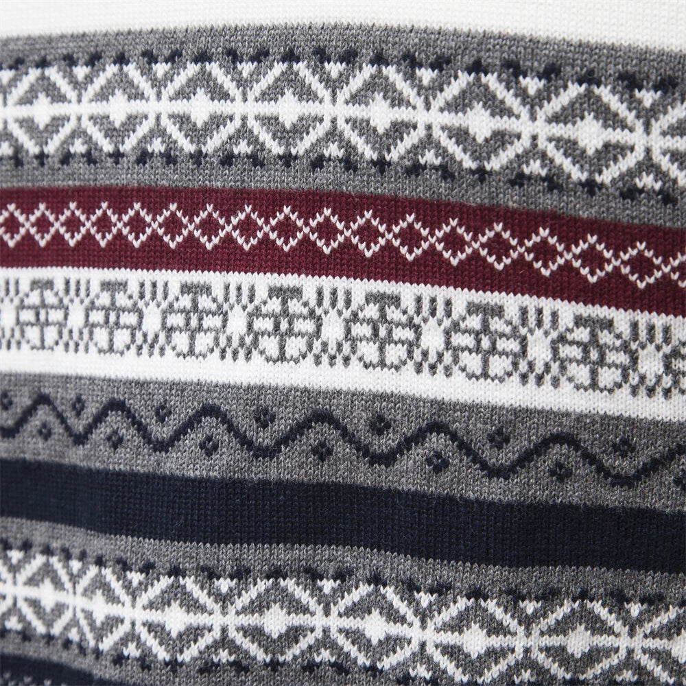 Bale – Casual men's sweater with ethnic pattern