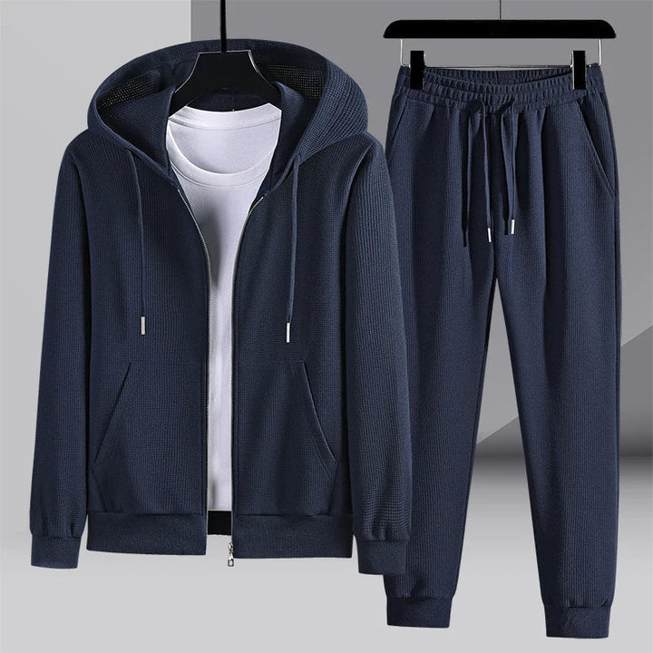 Sergio - Cozy waffle knit lounge set for men