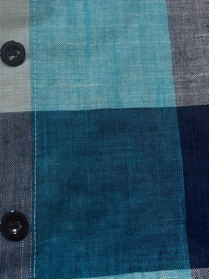Oprah™ - Plaid Print Dipped Hem Shirt